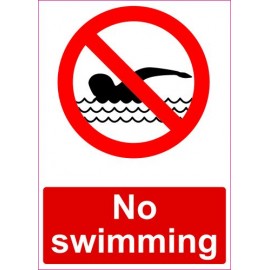 Lipdukas No swimming